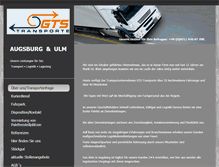 Tablet Screenshot of gts-transporte.de